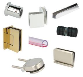 Shower Hinges, Clamps, Knobs, Seals & Tube Accessories